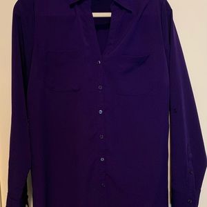 Talbots Purple Blouse